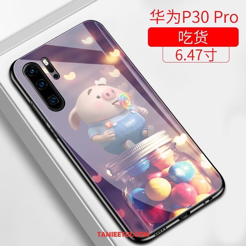 Etui Huawei P30 Pro Czerwony Netto Piękny All Inclusive, Obudowa Huawei P30 Pro Anti-fall Ochraniacz Nubuku