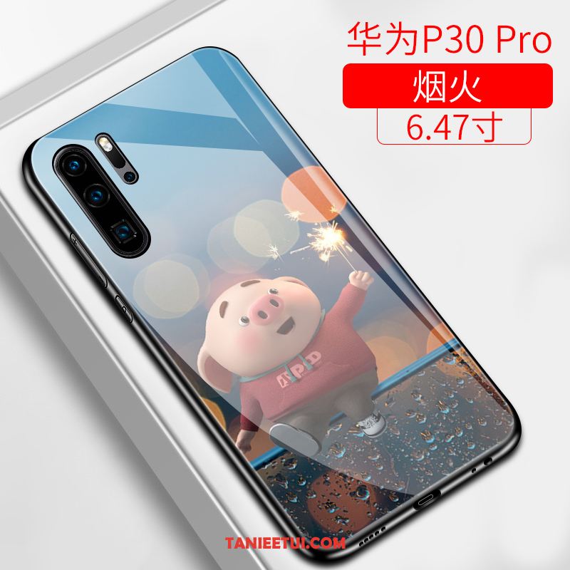 Etui Huawei P30 Pro Czerwony Netto Piękny All Inclusive, Obudowa Huawei P30 Pro Anti-fall Ochraniacz Nubuku