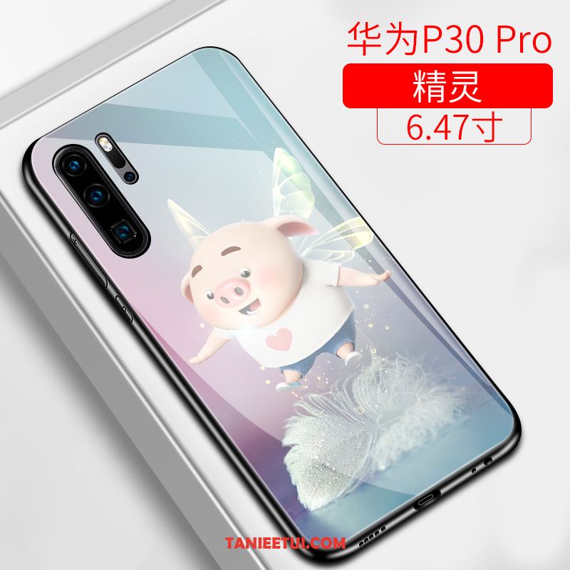 Etui Huawei P30 Pro Czerwony Netto Piękny All Inclusive, Obudowa Huawei P30 Pro Anti-fall Ochraniacz Nubuku