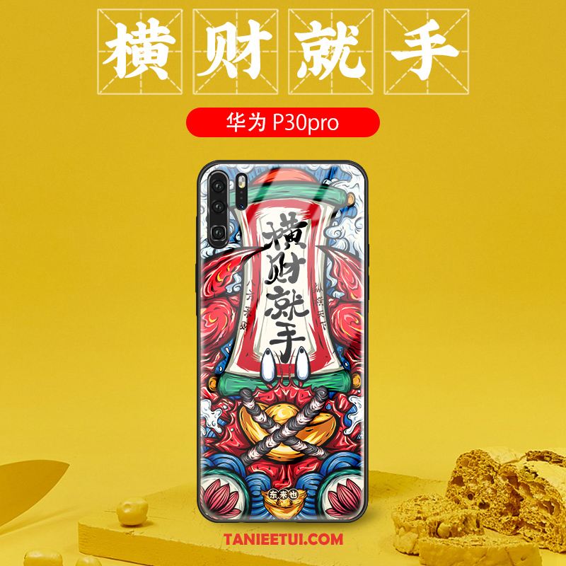 Etui Huawei P30 Pro Kreatywne Telefon Komórkowy Chiński Styl, Futerał Huawei P30 Pro Anti-fall Zielony Tendencja