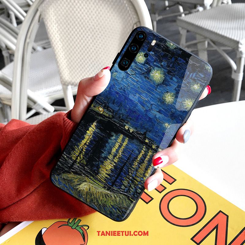 Etui Huawei P30 Pro Lustro Wiatr Niebieski, Obudowa Huawei P30 Pro All Inclusive Kreatywne Czerwony Netto