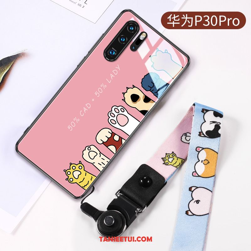 Etui Huawei P30 Pro Modna Marka Czerwony Netto All Inclusive, Pokrowce Huawei P30 Pro Czarny Cienkie Anti-fall