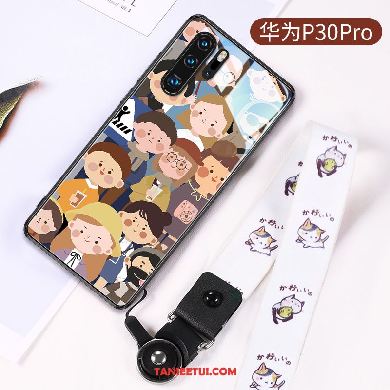 Etui Huawei P30 Pro Modna Marka Czerwony Netto All Inclusive, Pokrowce Huawei P30 Pro Czarny Cienkie Anti-fall