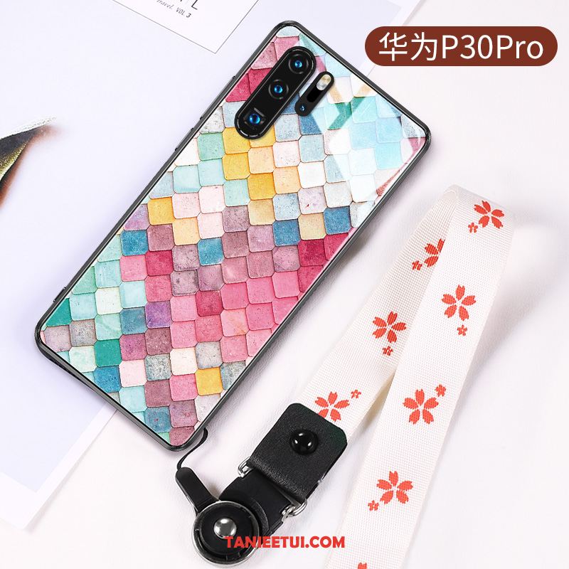 Etui Huawei P30 Pro Modna Marka Czerwony Netto All Inclusive, Pokrowce Huawei P30 Pro Czarny Cienkie Anti-fall