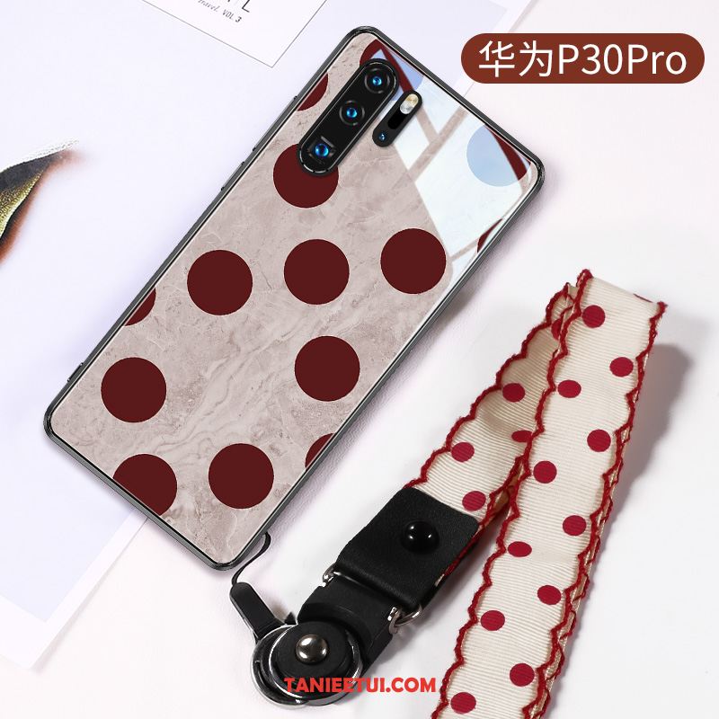 Etui Huawei P30 Pro Modna Marka Czerwony Netto All Inclusive, Pokrowce Huawei P30 Pro Czarny Cienkie Anti-fall