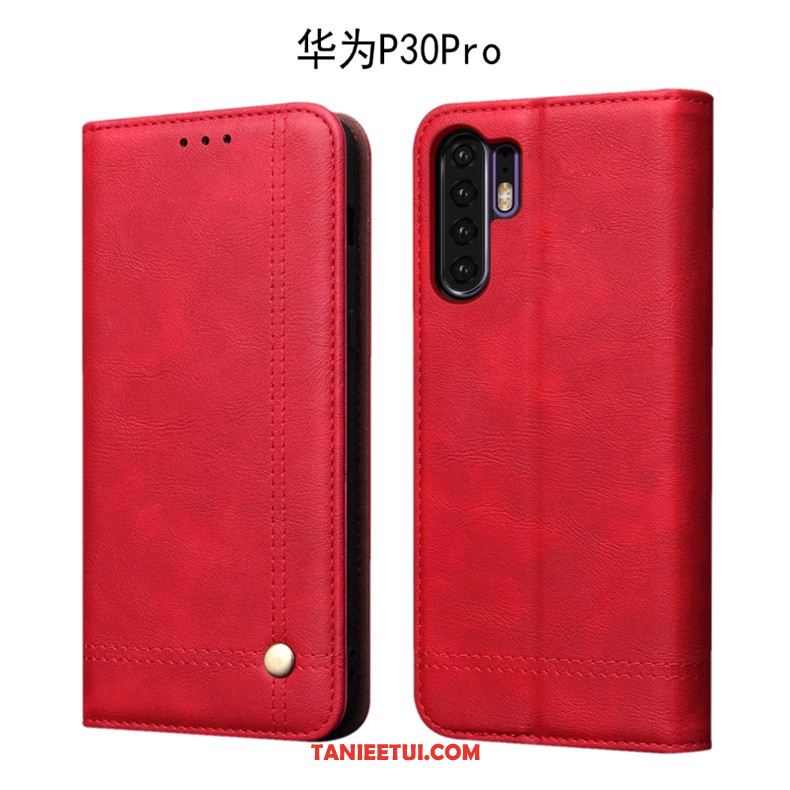 Etui Huawei P30 Pro Ochraniacz Skórzany Futerał Telefon Komórkowy, Pokrowce Huawei P30 Pro All Inclusive Ciemno Vintage Braun