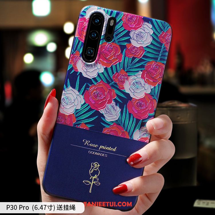 Etui Huawei P30 Pro Osobowość Miękki Moda, Pokrowce Huawei P30 Pro Czerwony Netto Telefon Komórkowy Cienkie