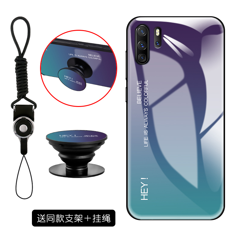 Etui Huawei P30 Pro Proste Silikonowe Anti-fall, Futerał Huawei P30 Pro Gradient All Inclusive Lustro