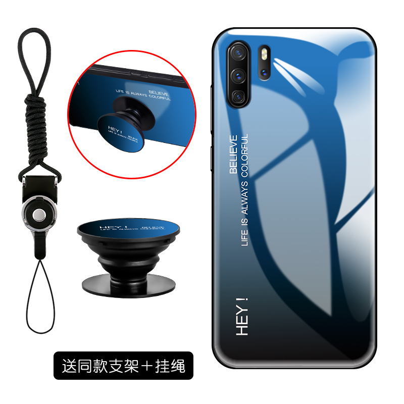 Etui Huawei P30 Pro Proste Silikonowe Anti-fall, Futerał Huawei P30 Pro Gradient All Inclusive Lustro