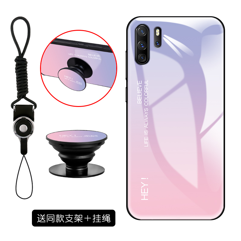 Etui Huawei P30 Pro Proste Silikonowe Anti-fall, Futerał Huawei P30 Pro Gradient All Inclusive Lustro