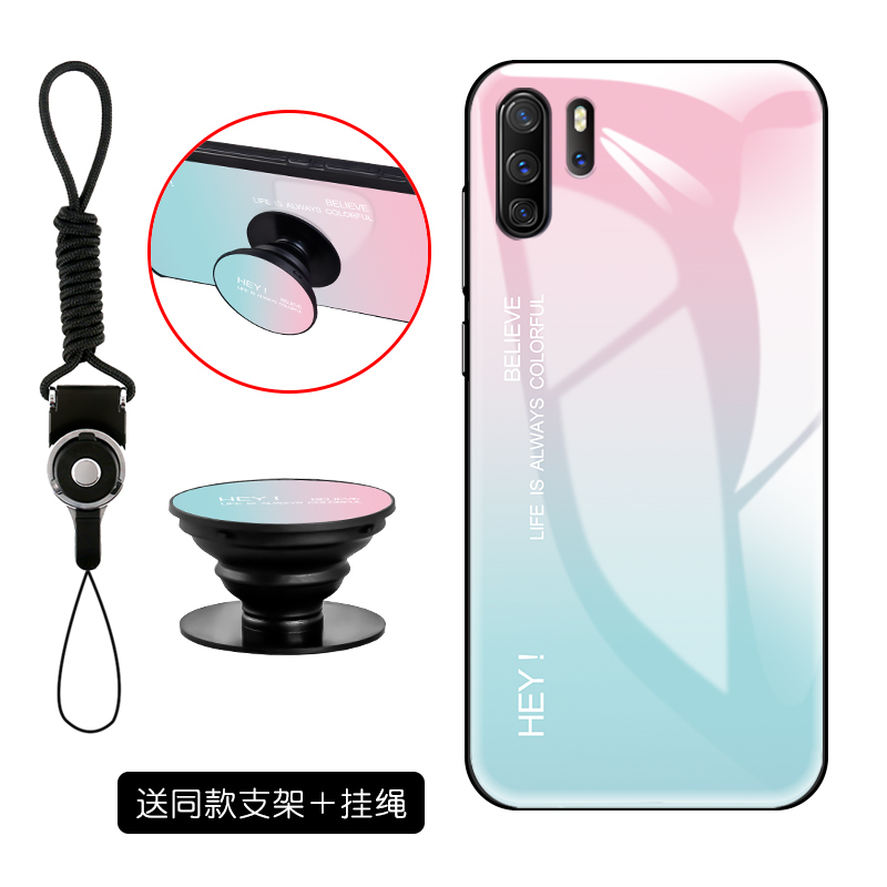 Etui Huawei P30 Pro Proste Silikonowe Anti-fall, Futerał Huawei P30 Pro Gradient All Inclusive Lustro