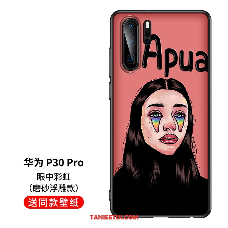 Etui Huawei P30 Pro Silikonowe Czerwony Zakochani, Obudowa Huawei P30 Pro Czerwony Netto Kolor Anti-fall