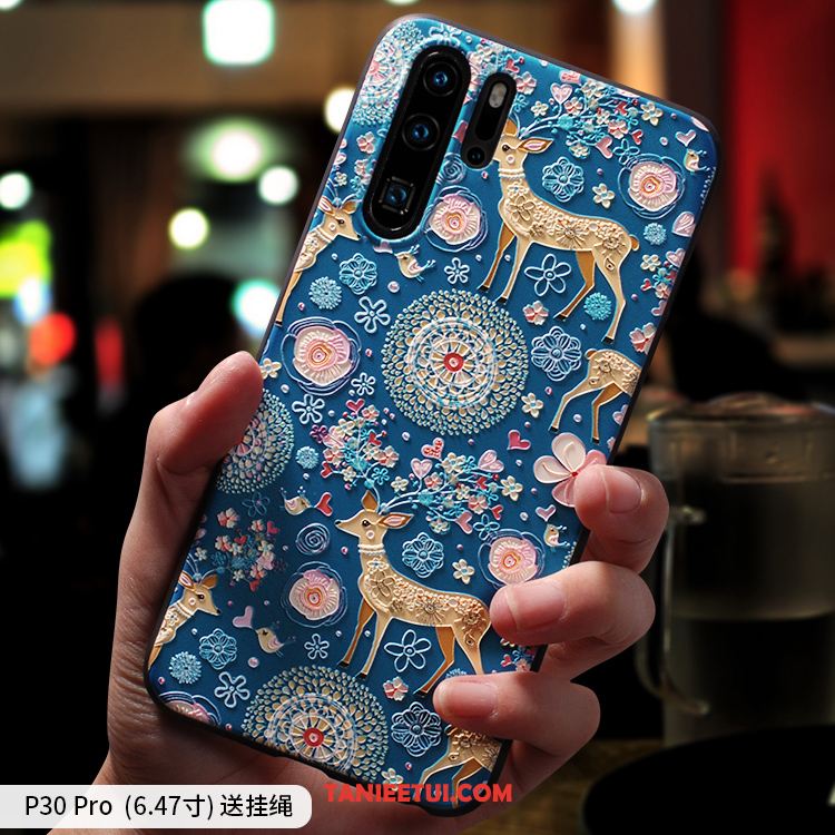 Etui Huawei P30 Pro Silikonowe Moda Modna Marka, Futerał Huawei P30 Pro Lekki I Cienki Czerwony Netto Nubuku