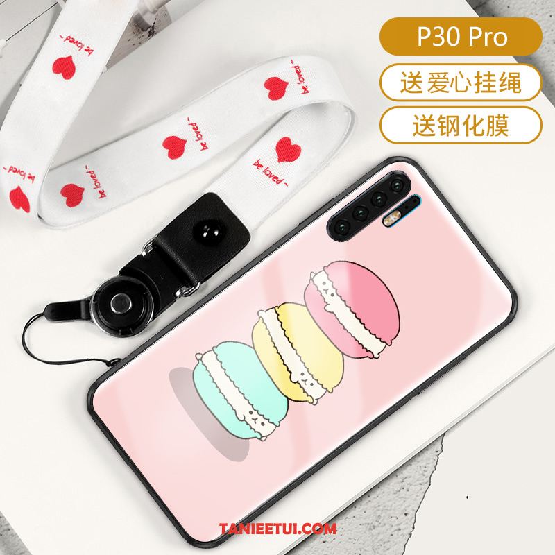 Etui Huawei P30 Pro Szkło Kreatywne Wysoki Koniec, Pokrowce Huawei P30 Pro Wisząca Szyja Kreskówka Piękny