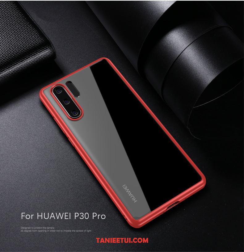 Etui Huawei P30 Pro Zakochani Przezroczysty Czerwony Netto, Obudowa Huawei P30 Pro Silikonowe Miękki Ochraniacz