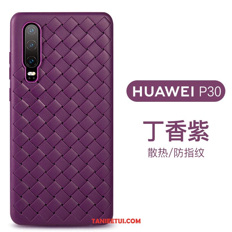 Etui Huawei P30 Różowe Przeplatane Telefon Komórkowy, Futerał Huawei P30 Skóra Ochraniacz Miękki