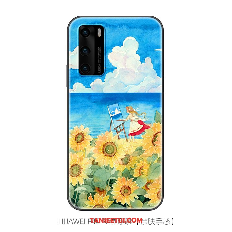 Etui Huawei P40 All Inclusive Czerwony Netto Nubuku, Futerał Huawei P40 Miękki Osobowość Mały