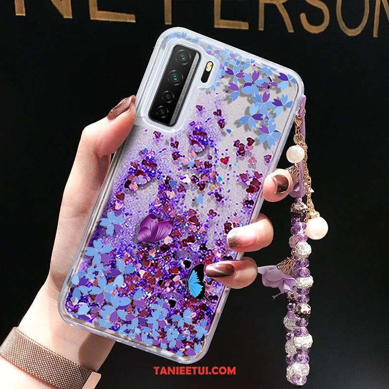 Etui Huawei P40 Lite 5g Wiszące Ozdoby Purpurowy Quicksand, Pokrowce Huawei P40 Lite 5g Telefon Komórkowy Silikonowe Liquid