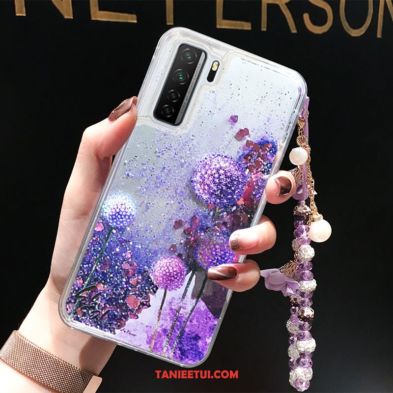 Etui Huawei P40 Lite 5g Wiszące Ozdoby Purpurowy Quicksand, Pokrowce Huawei P40 Lite 5g Telefon Komórkowy Silikonowe Liquid