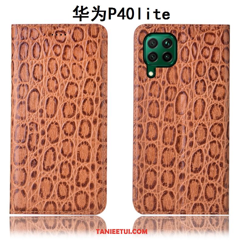 Etui Huawei P40 Lite All Inclusive Anti-fall Ochraniacz, Obudowa Huawei P40 Lite Skórzany Futerał Czerwony Telefon Komórkowy