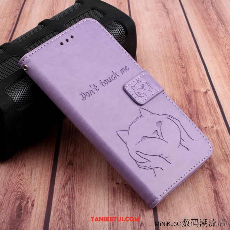 Etui Huawei P40 Lite Kotek Purpurowy Silikonowe, Obudowa Huawei P40 Lite Skórzany Futerał All Inclusive Piękny