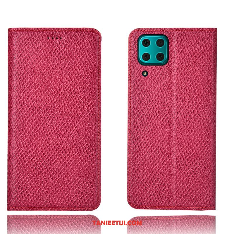 Etui Huawei P40 Lite Ochraniacz Niebieski Telefon Komórkowy, Obudowa Huawei P40 Lite Skórzany Futerał All Inclusive Siatkowe