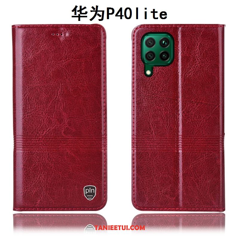 Etui Huawei P40 Lite Skórzany Futerał Niebieski Anti-fall, Obudowa Huawei P40 Lite Ochraniacz All Inclusive Telefon Komórkowy