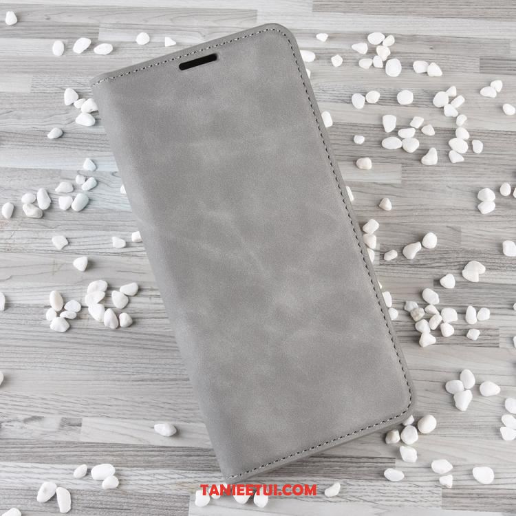 Etui Huawei P40 Lite Wspornik Szary Biznes, Pokrowce Huawei P40 Lite Klapa Telefon Komórkowy Portfel