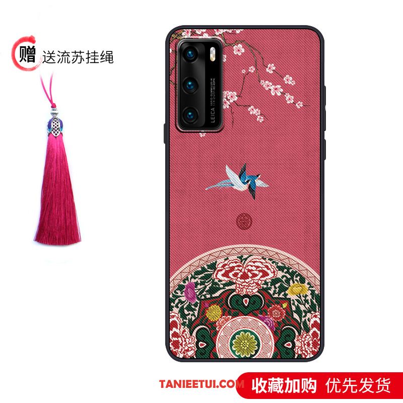 Etui Huawei P40 Pałac Nubuku Telefon Komórkowy, Obudowa Huawei P40 Purpurowy Wiatr Kreatywne