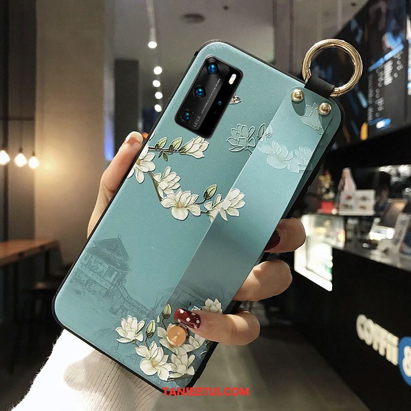 Etui Huawei P40 Pro Ochraniacz Relief Telefon Komórkowy, Futerał Huawei P40 Pro Silikonowe All Inclusive Niebieski