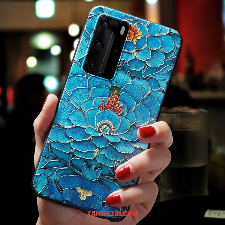 Etui Huawei P40 Pro Silikonowe All Inclusive Relief, Futerał Huawei P40 Pro Cienkie Telefon Komórkowy Anti-fall