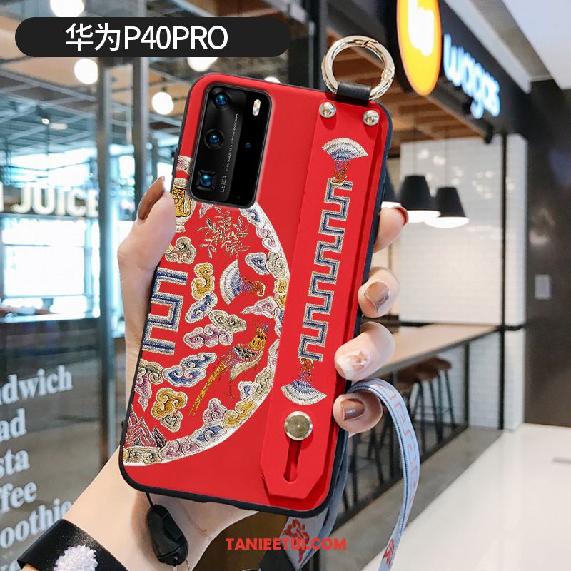 Etui Huawei P40 Pro Wzór Pałac Purpurowy, Pokrowce Huawei P40 Pro Silikonowe Chiński Styl Miękki