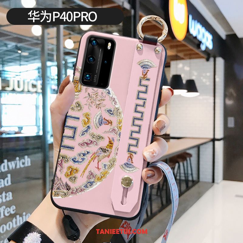 Etui Huawei P40 Pro Wzór Pałac Purpurowy, Pokrowce Huawei P40 Pro Silikonowe Chiński Styl Miękki