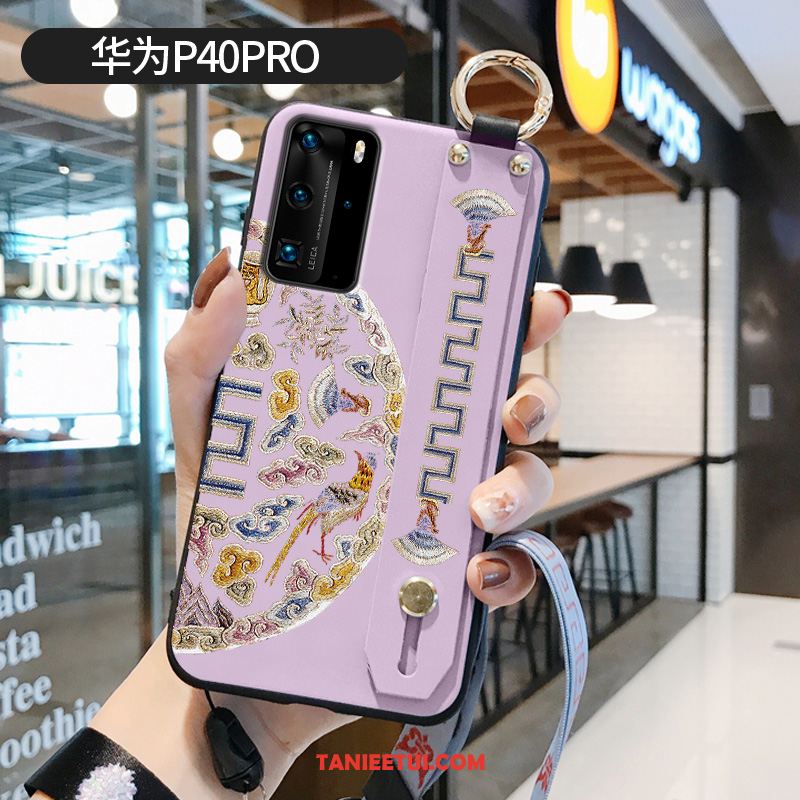 Etui Huawei P40 Pro Wzór Pałac Purpurowy, Pokrowce Huawei P40 Pro Silikonowe Chiński Styl Miękki