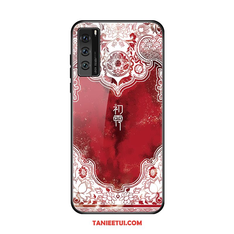 Etui Huawei P40 Tendencja Niebieski Osobowość, Pokrowce Huawei P40 Szkło Ochraniacz Modna Marka