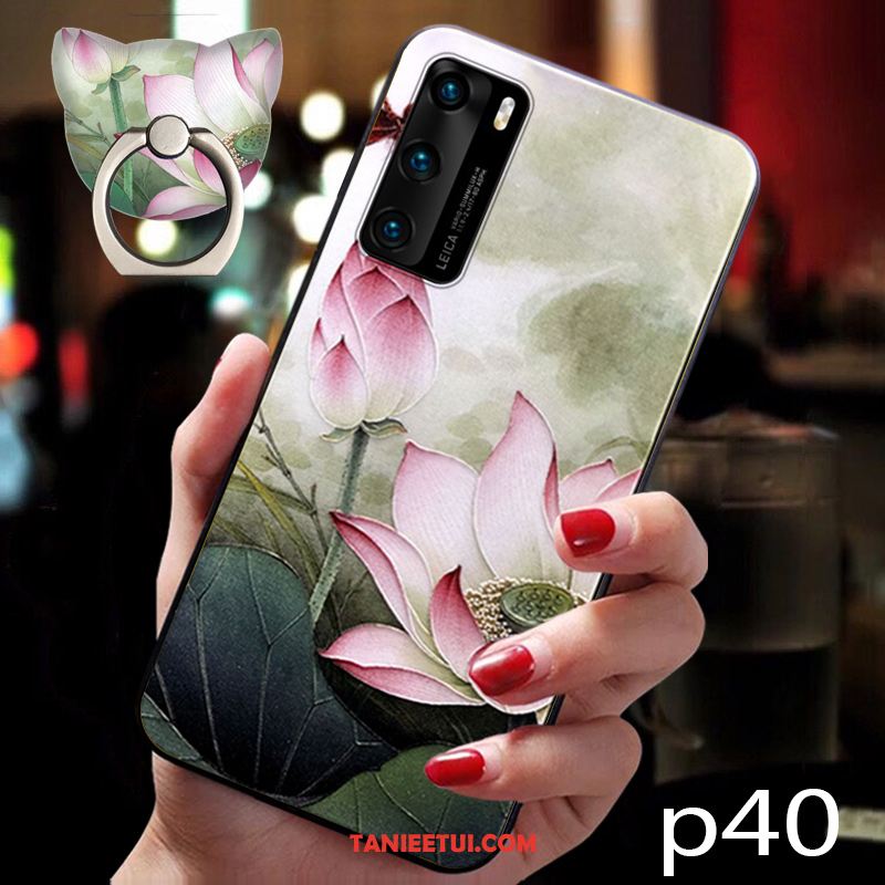 Etui Huawei P40 Wiatr Wiszące Ozdoby Niebieski, Pokrowce Huawei P40 Miękki Kwiaty All Inclusive