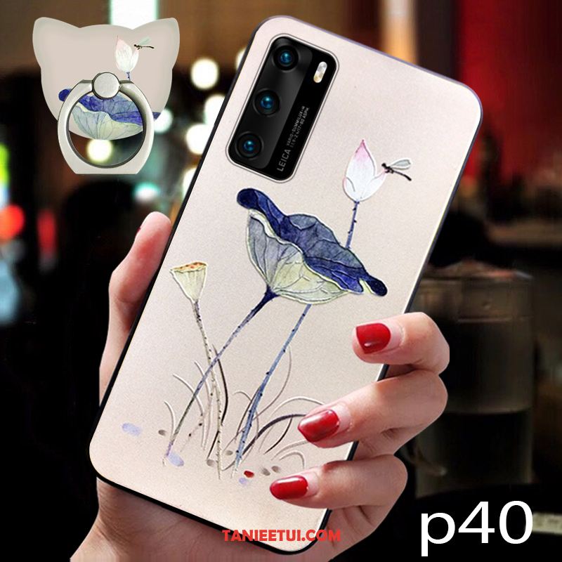 Etui Huawei P40 Wiatr Wiszące Ozdoby Niebieski, Pokrowce Huawei P40 Miękki Kwiaty All Inclusive