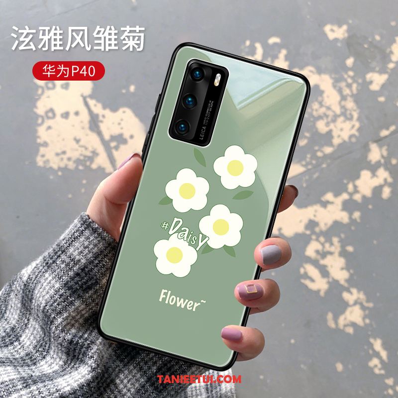 Etui Huawei P40 Zielony Bydło Nowy, Futerał Huawei P40 Telefon Komórkowy Piękny Czerwony Netto