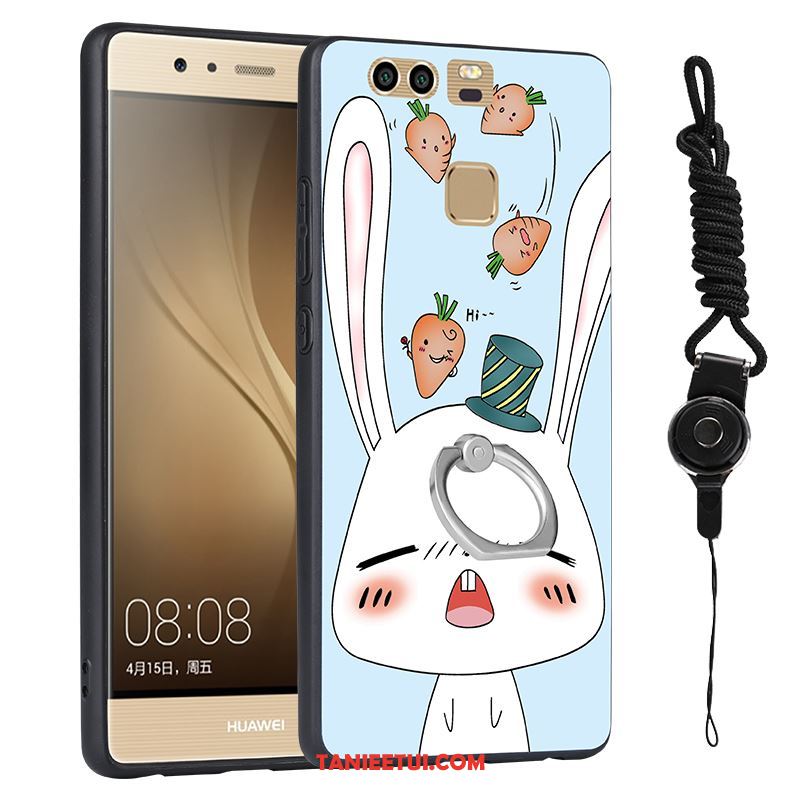 Etui Huawei P9 Biały Relief All Inclusive, Futerał Huawei P9 Wiszące Ozdoby Telefon Komórkowy