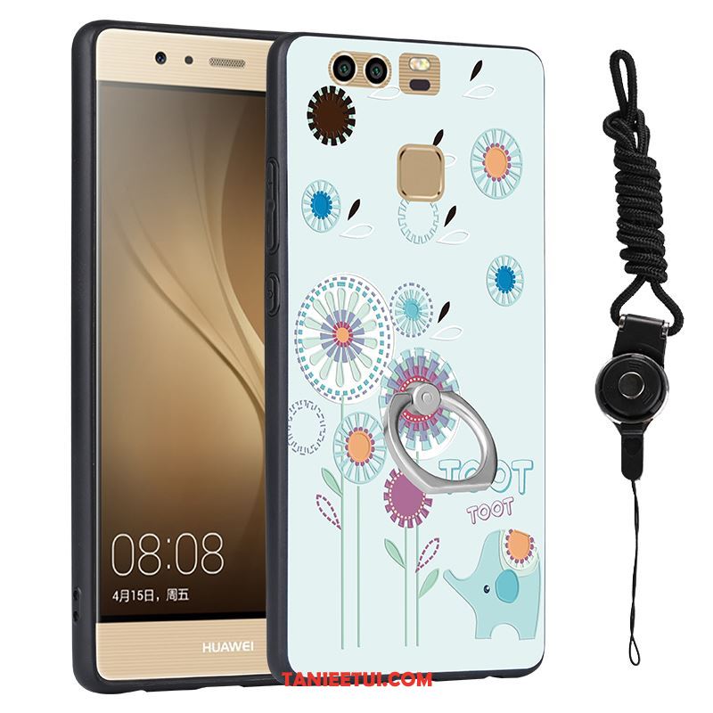 Etui Huawei P9 Biały Relief All Inclusive, Futerał Huawei P9 Wiszące Ozdoby Telefon Komórkowy