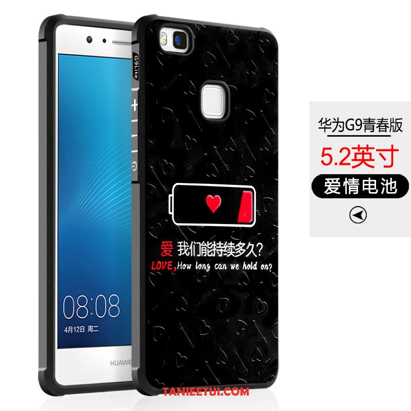 Etui Huawei P9 Lite Miękki Czarny Telefon Komórkowy, Obudowa Huawei P9 Lite Młodzież Anti-fall All Inclusive