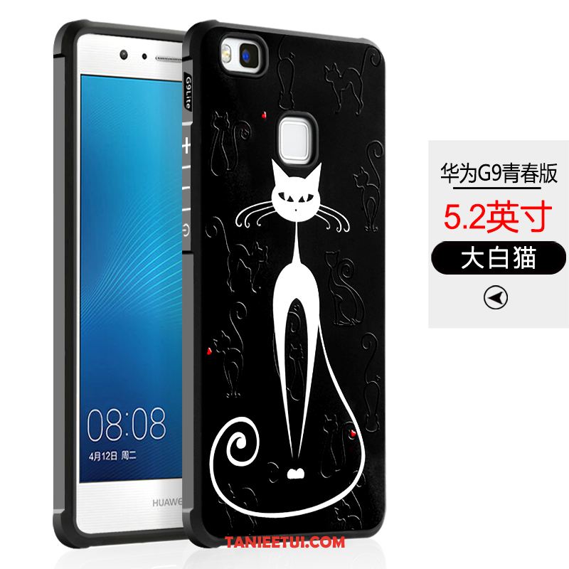 Etui Huawei P9 Lite Miękki Czarny Telefon Komórkowy, Obudowa Huawei P9 Lite Młodzież Anti-fall All Inclusive
