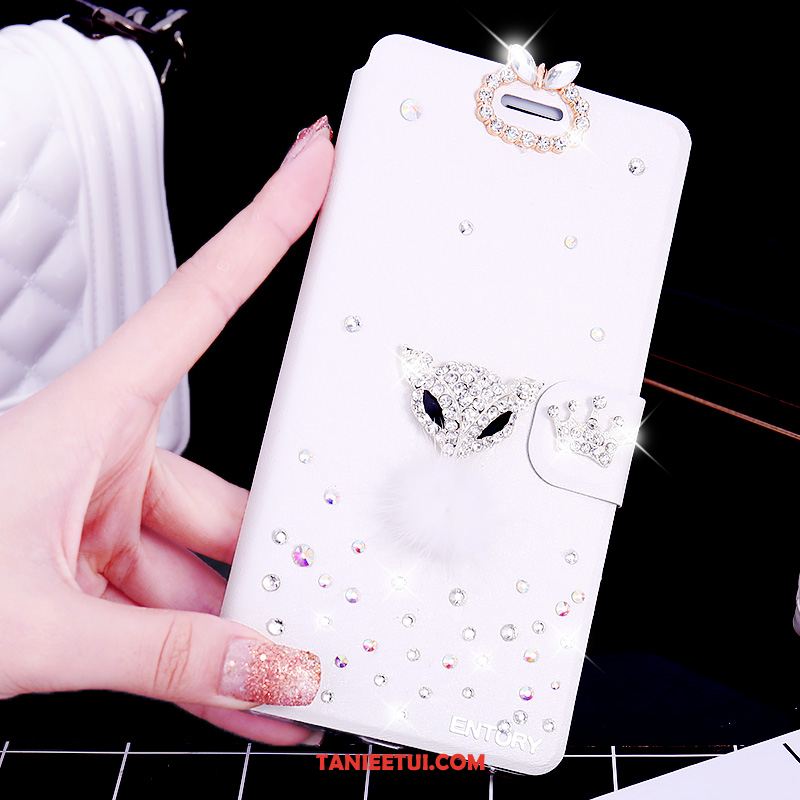 Etui Huawei P9 Lite Skórzany Futerał Rhinestone Ochraniacz, Obudowa Huawei P9 Lite Telefon Komórkowy Młodzież Czarny