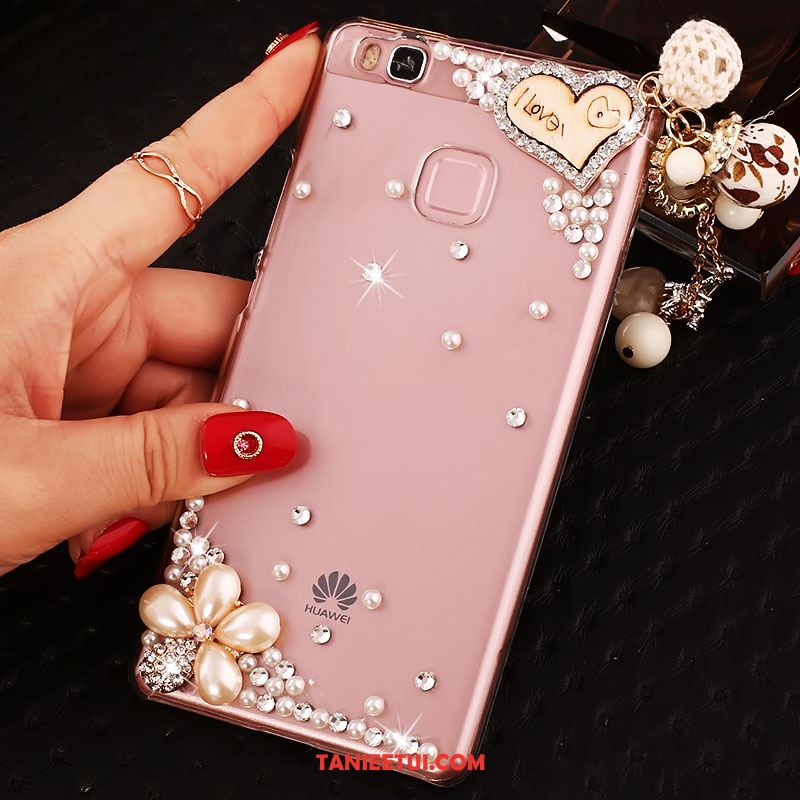 Etui Huawei P9 Lite Trudno Rhinestone Zielony, Pokrowce Huawei P9 Lite Ochraniacz Młodzież Telefon Komórkowy