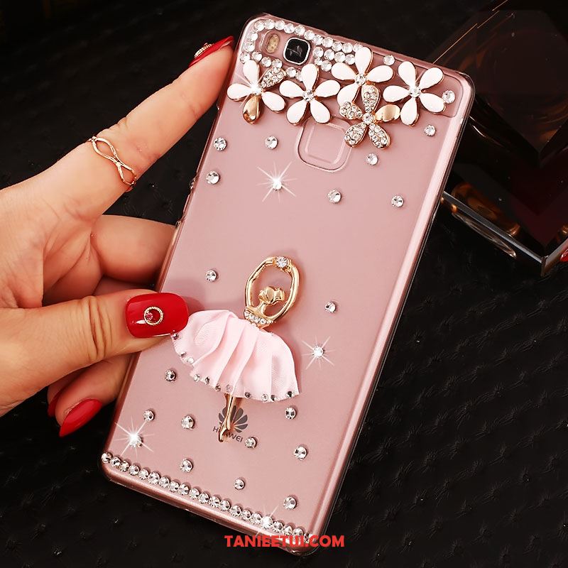 Etui Huawei P9 Lite Trudno Rhinestone Zielony, Pokrowce Huawei P9 Lite Ochraniacz Młodzież Telefon Komórkowy