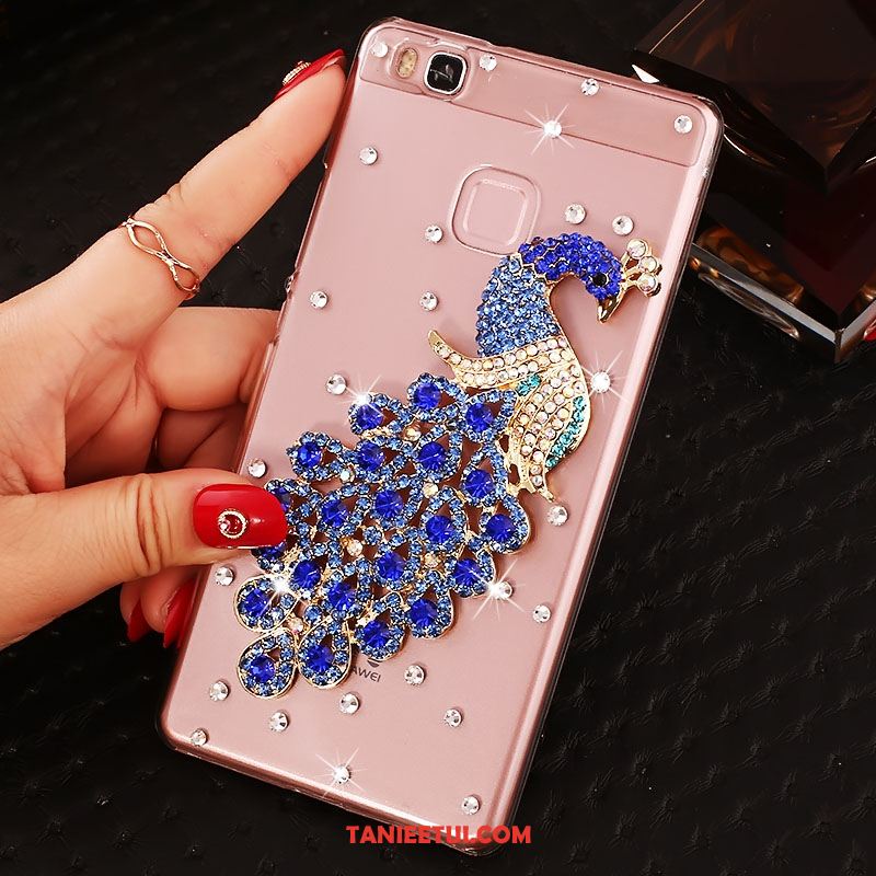 Etui Huawei P9 Lite Trudno Rhinestone Zielony, Pokrowce Huawei P9 Lite Ochraniacz Młodzież Telefon Komórkowy