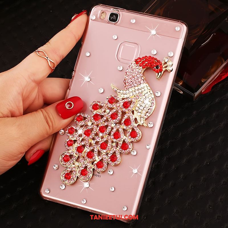 Etui Huawei P9 Lite Trudno Rhinestone Zielony, Pokrowce Huawei P9 Lite Ochraniacz Młodzież Telefon Komórkowy