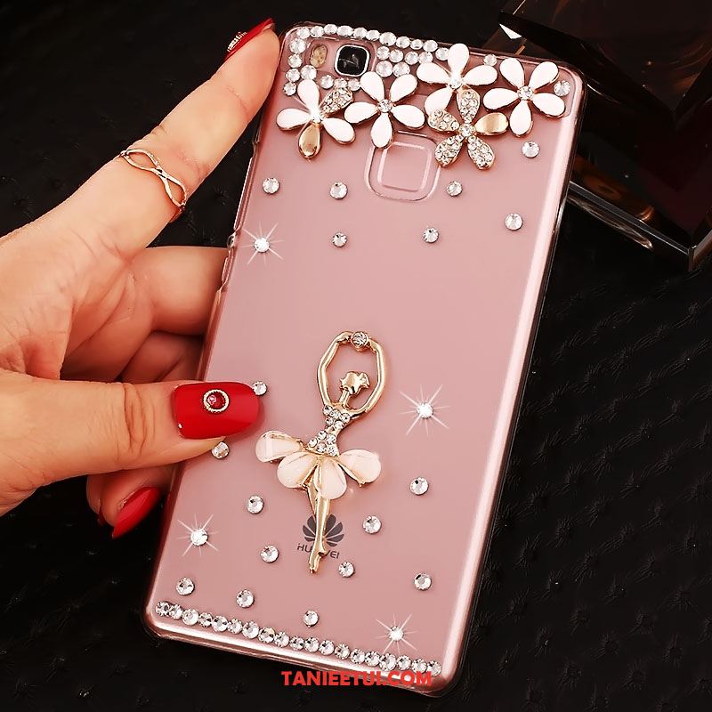 Etui Huawei P9 Lite Trudno Rhinestone Zielony, Pokrowce Huawei P9 Lite Ochraniacz Młodzież Telefon Komórkowy