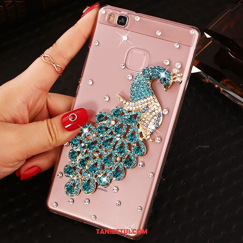 Etui Huawei P9 Lite Trudno Rhinestone Zielony, Pokrowce Huawei P9 Lite Ochraniacz Młodzież Telefon Komórkowy