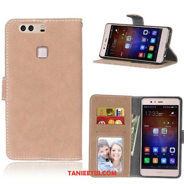 Etui Huawei P9 Plus Klapa Portfel All Inclusive, Futerał Huawei P9 Plus Tendencja Wspornik Telefon Komórkowy Beige